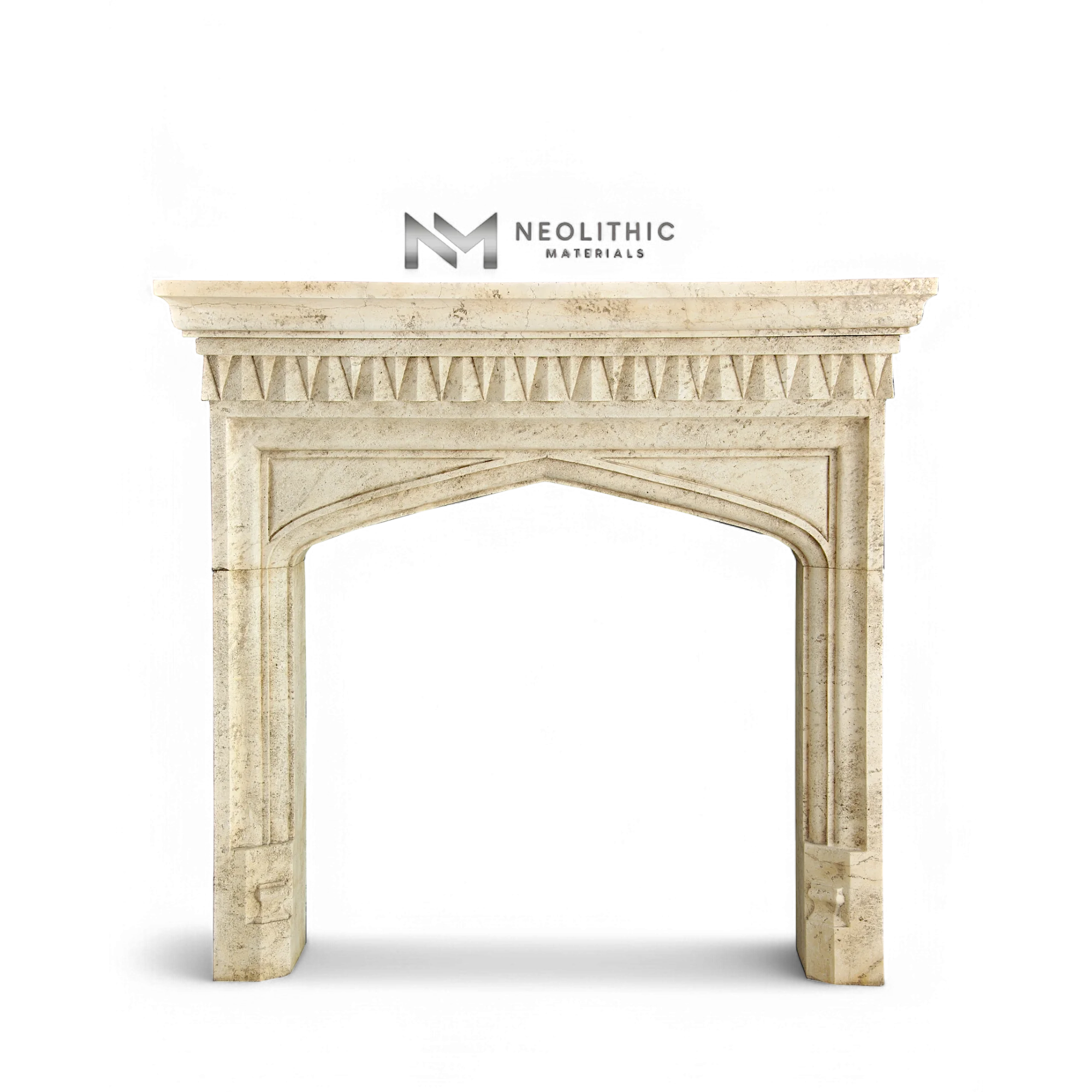 Limestone Fireplace Mantel